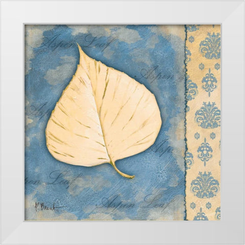 Leaf Oasis II White Modern Wood Framed Art Print by Brent, Paul