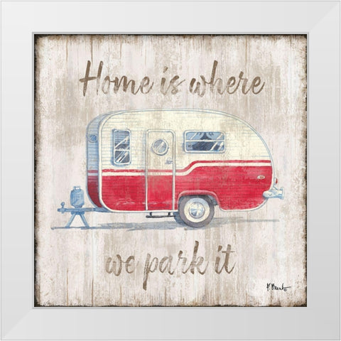Land Drifter I White Modern Wood Framed Art Print by Brent, Paul