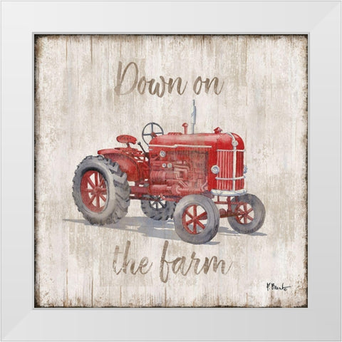 Land Drifter II White Modern Wood Framed Art Print by Brent, Paul