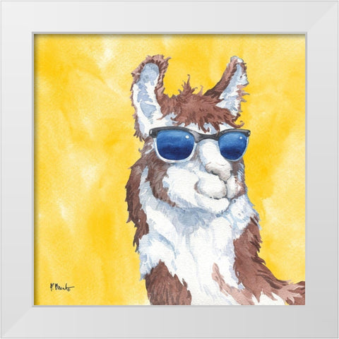 Sunny Farm IX White Modern Wood Framed Art Print by Brent, Paul