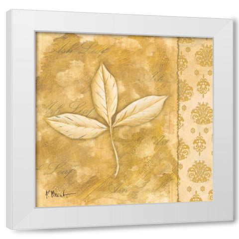 Leaf Oasis IV White Modern Wood Framed Art Print by Brent, Paul