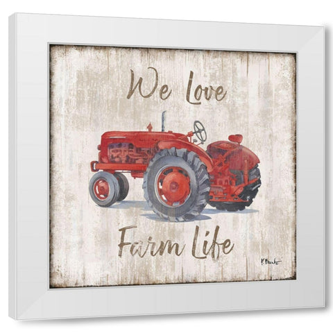 Land Drifter II White Modern Wood Framed Art Print by Brent, Paul