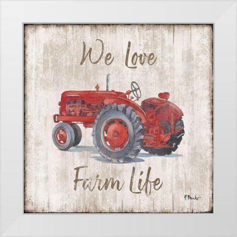 Land Drifter II White Modern Wood Framed Art Print by Brent, Paul