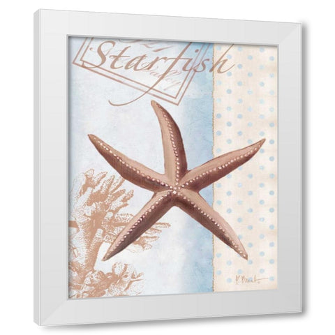 Beachhouse Blue IV White Modern Wood Framed Art Print by Brent, Paul