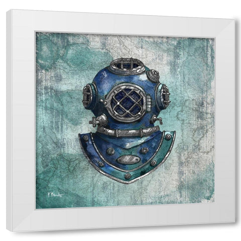 Diving Expedition I White Modern Wood Framed Art Print by Brent, Paul