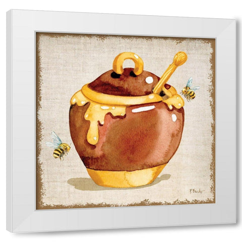 Honey Pot I White Modern Wood Framed Art Print by Brent, Paul