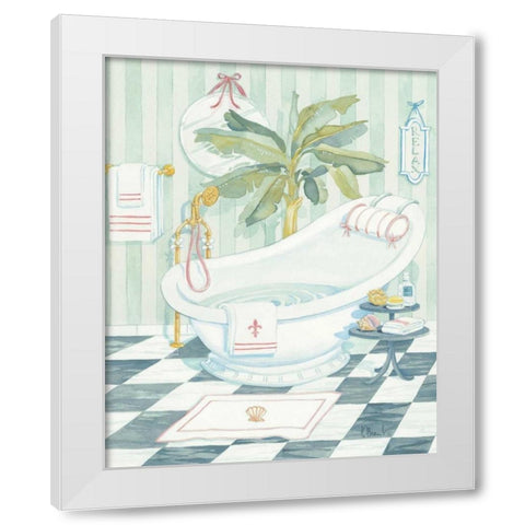 Slipper Tub White Modern Wood Framed Art Print by Brent, Paul