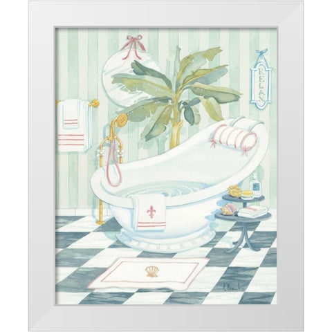 Slipper Tub White Modern Wood Framed Art Print by Brent, Paul