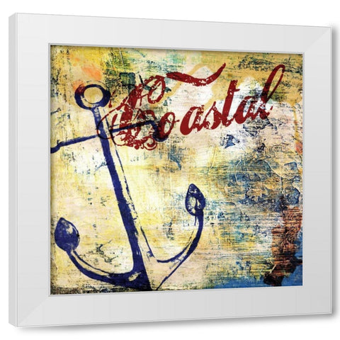 Nautical Motif I White Modern Wood Framed Art Print by Brent, Paul
