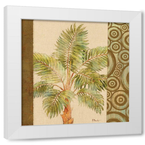 Parlor Palm II White Modern Wood Framed Art Print by Brent, Paul