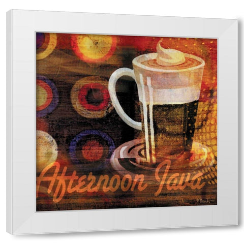 Coffee Break II White Modern Wood Framed Art Print by Brent, Paul
