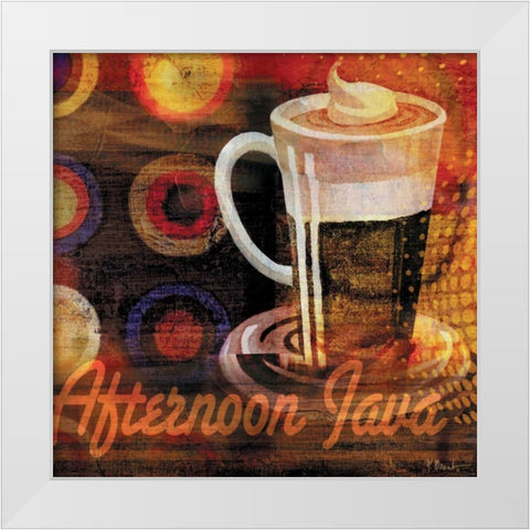 Coffee Break II White Modern Wood Framed Art Print by Brent, Paul