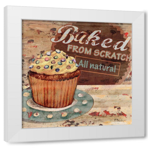 Baking Sign II White Modern Wood Framed Art Print by Brent, Paul