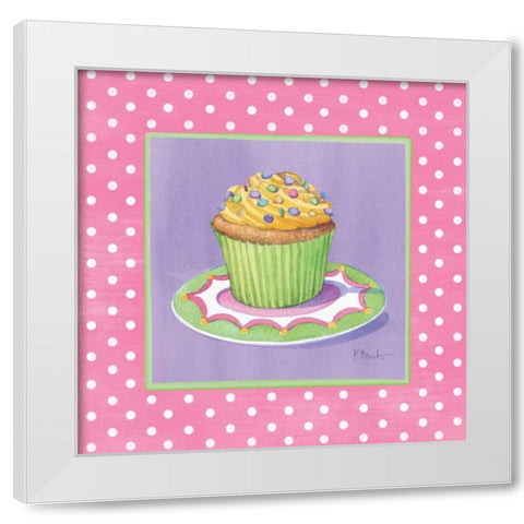 Sorority Girls III White Modern Wood Framed Art Print by Brent, Paul
