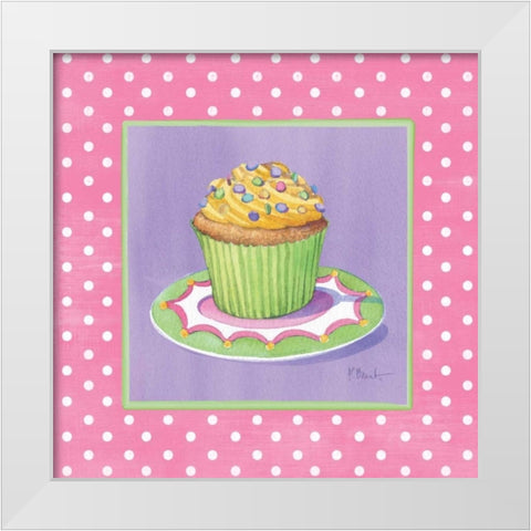 Sorority Girls III White Modern Wood Framed Art Print by Brent, Paul