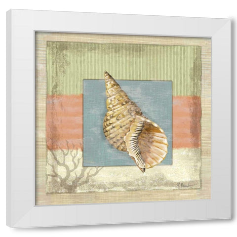 Montego Triton White Modern Wood Framed Art Print by Brent, Paul