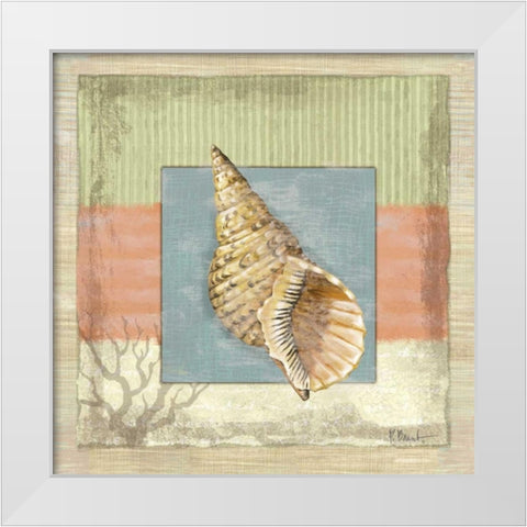 Montego Triton White Modern Wood Framed Art Print by Brent, Paul
