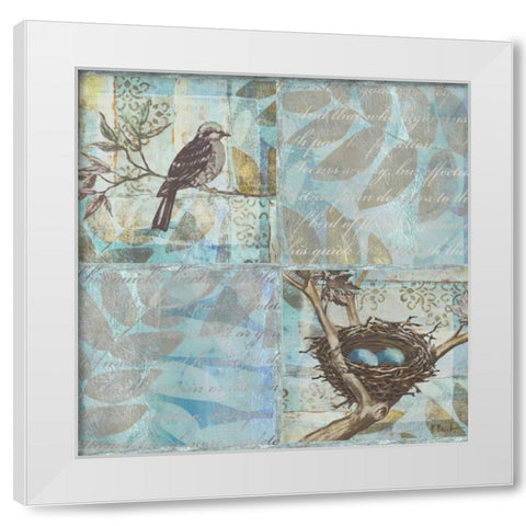 Florentine Songbird I White Modern Wood Framed Art Print by Brent, Paul