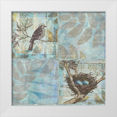 Florentine Songbird I White Modern Wood Framed Art Print by Brent, Paul