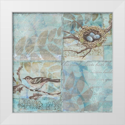 Florentine Songbird II White Modern Wood Framed Art Print by Brent, Paul