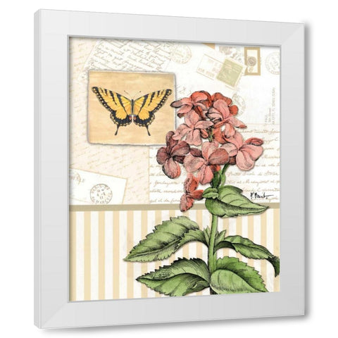 Botanical Collage I White Modern Wood Framed Art Print by Brent, Paul