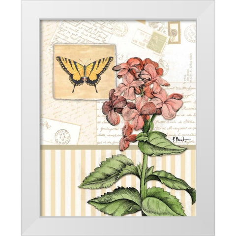 Botanical Collage I White Modern Wood Framed Art Print by Brent, Paul