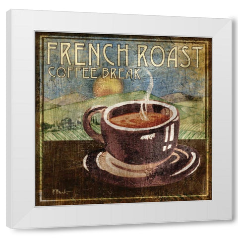 French Roast White Modern Wood Framed Art Print by Brent, Paul