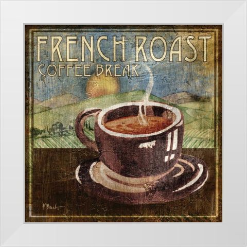 French Roast White Modern Wood Framed Art Print by Brent, Paul