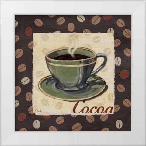 Cup of Joe I White Modern Wood Framed Art Print by Brent, Paul