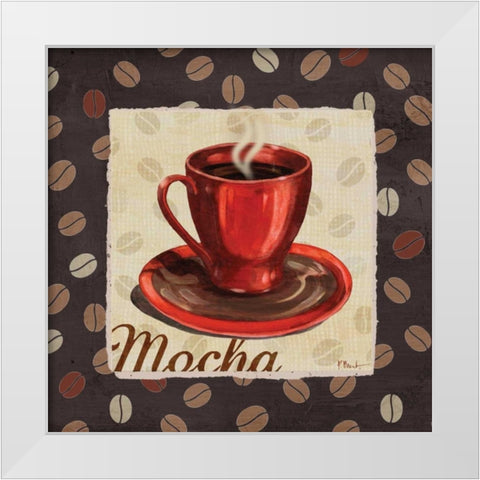 Cup of Joe II White Modern Wood Framed Art Print by Brent, Paul