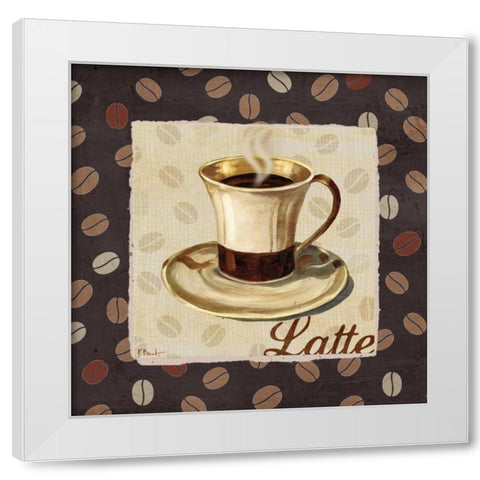 Cup of Joe III White Modern Wood Framed Art Print by Brent, Paul