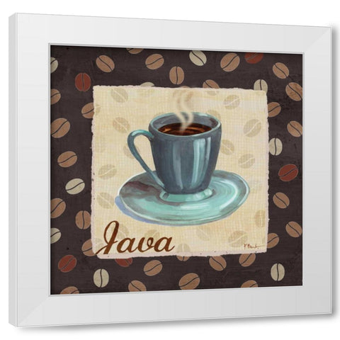 Cup of Joe IV White Modern Wood Framed Art Print by Brent, Paul