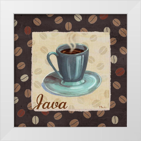 Cup of Joe IV White Modern Wood Framed Art Print by Brent, Paul