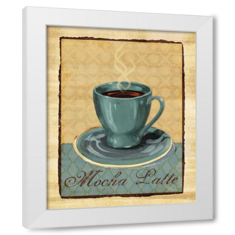 Coffee Club II White Modern Wood Framed Art Print by Brent, Paul