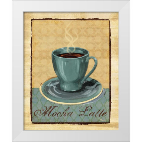 Coffee Club II White Modern Wood Framed Art Print by Brent, Paul