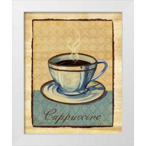 Coffee Club IV White Modern Wood Framed Art Print by Brent, Paul