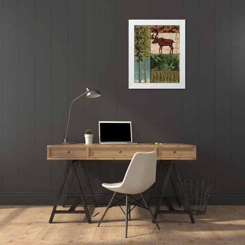 Nature Trail I White Modern Wood Framed Art Print by Brent, Paul