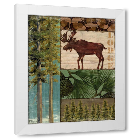 Nature Trail I White Modern Wood Framed Art Print by Brent, Paul