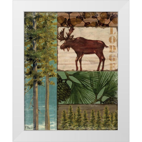 Nature Trail I White Modern Wood Framed Art Print by Brent, Paul