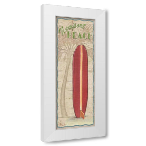 Surf Panel I White Modern Wood Framed Art Print by Brent, Paul
