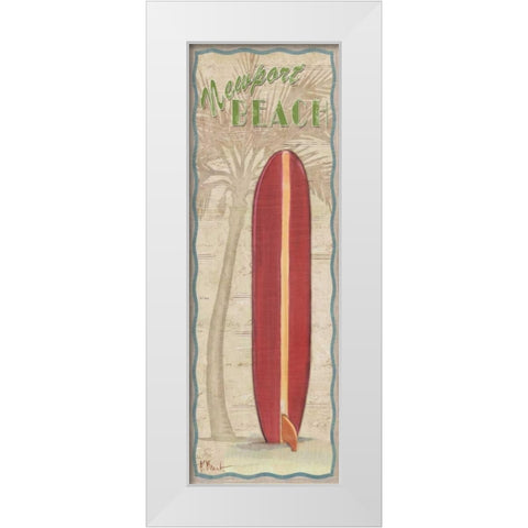 Surf Panel I White Modern Wood Framed Art Print by Brent, Paul