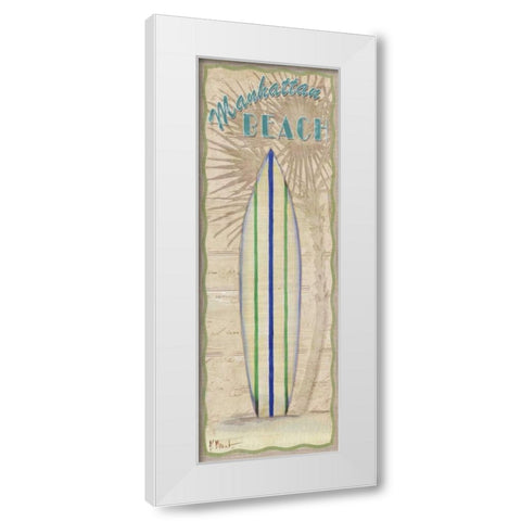 Surf Panel II White Modern Wood Framed Art Print by Brent, Paul