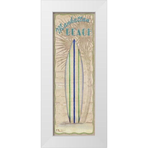 Surf Panel II White Modern Wood Framed Art Print by Brent, Paul