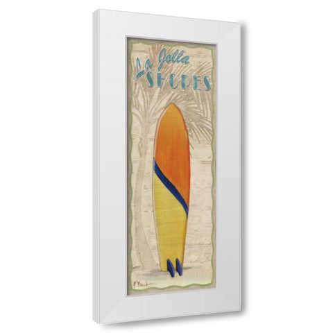 Surf Panel III White Modern Wood Framed Art Print by Brent, Paul