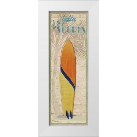 Surf Panel III White Modern Wood Framed Art Print by Brent, Paul
