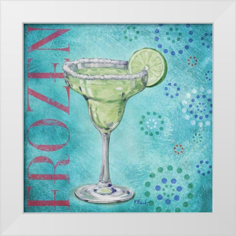 Calypso Cocktails II White Modern Wood Framed Art Print by Brent, Paul