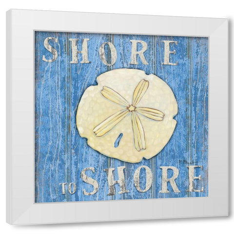 Cosatal USA Sand Dollar White Modern Wood Framed Art Print by Brent, Paul