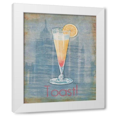 Big City Cocktail I White Modern Wood Framed Art Print by Brent, Paul