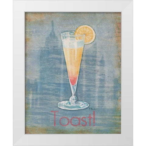 Big City Cocktail I White Modern Wood Framed Art Print by Brent, Paul