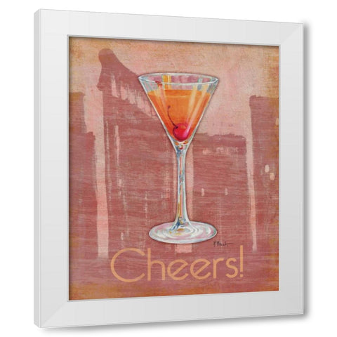 Big City Cocktail II White Modern Wood Framed Art Print by Brent, Paul